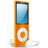 iPod Nano orange on